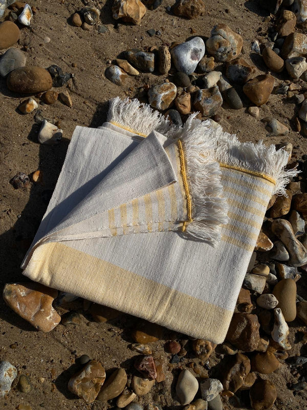 handwoven towel / organic cotton / SORBET DE LIMON