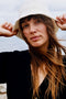 NALLA mini crochet hat / organic cotton / milk