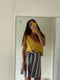 NILA mini wrap skirt / indian cotton / 90s stripes