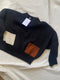 ROSA jumper pocket mix / highland wool / charcoal, sandalwood & milk / samples