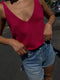 SOLITO vest / organic cotton / frambuesa