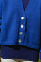 ROSALIA cardigan / highland wool / azul