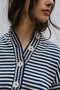 ISOBEL cardigan / organic cotton / milk & midnight stripes
