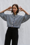 ISOBEL cardigan / organic cotton / milk & midnight stripes