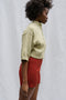 ISOBEL cardigan / organic cotton / milk & pistachio stripes