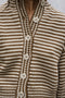 ISOBEL cardigan / organic cotton / milk & carob stripes