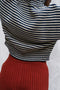 ISOBEL cardigan / organic cotton / milk & midnight stripes