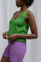 SOLITO vest / organic cotton boucle / apple