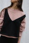 SOLITO vest / organic cotton boucle / black