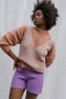 SOLITO vest / organic cotton boucle / rosado