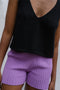 SOLITO vest / organic cotton boucle / black
