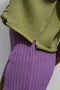 ZULMA vest top cardigan / organic cotton / pistachio
