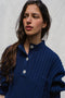FRANKA ribbed jumper / organic cotton / midnight