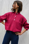 FRANKA ribbed jumper / organic cotton / frambuesa