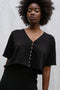 MINI LUCA cardigan / organic cotton / black