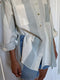 SANTIAGO big shirt / organic indian cotton / july skies