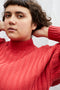 RIO ribbed jumper / organic cotton / sweet paprika