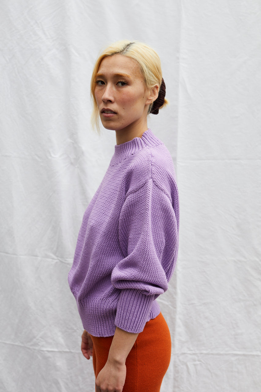 PARSLEY jumper / organic cotton / summer lilac