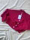 CARMEN cardigan / organic cotton / frambuesa / samples