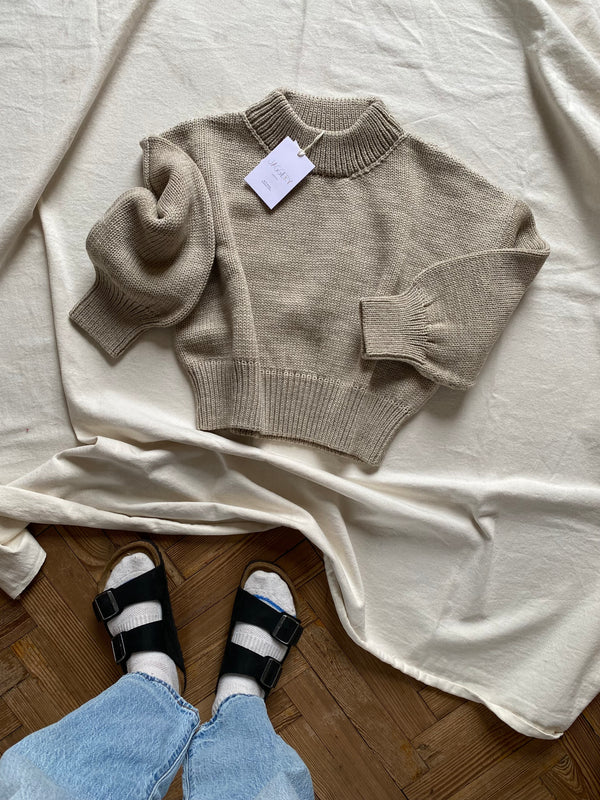 ROSINA mini jumper / highland wool / wild oat