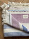 handwoven towel / organic cotton / PLUM & BLUEBERRY
