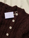 MILAGRO cardigan / highland wool / dark cherry plum