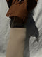 ZULEMA MINI v-neck ruffle blouse / indian linen / cinnamon