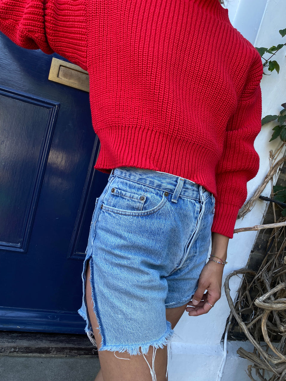 DELIA jumper / organic cotton / mojo rojo