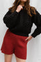 MINI EWA chunky jumper / highland wool / black