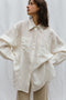 SANTIAGO big shirt / indian linen / milk