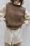 TINO vest / highland wool / walnut