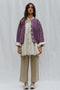 MINI EWA chunky cardigan / highland wool / jacaranda