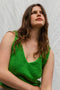 SOLITO vest / organic cotton boucle / apple