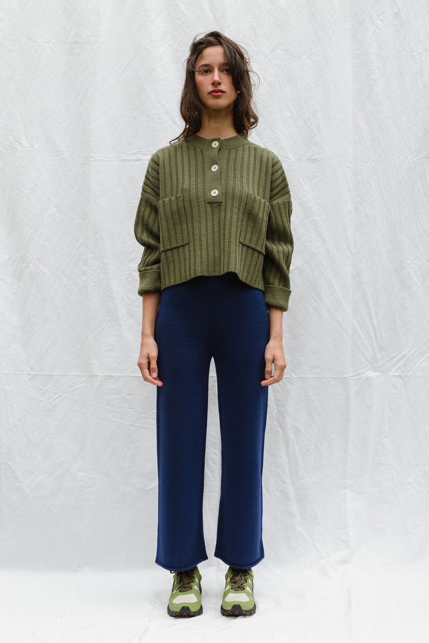 CARLA trousers / organic cotton / midnight