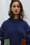 ROSA jumper pocket mix / highland wool / indigo, sandalwood & seaglass