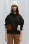 ROSA jumper pocket mix / highland wool & alpaca / charcoal, milk & sandalwood
