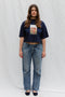 CAMISETA / cotton t-shirt / confetti on navy