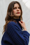 FRANKA ribbed jumper / organic cotton / midnight