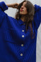 NENNA shirt / highland wool / sapphire
