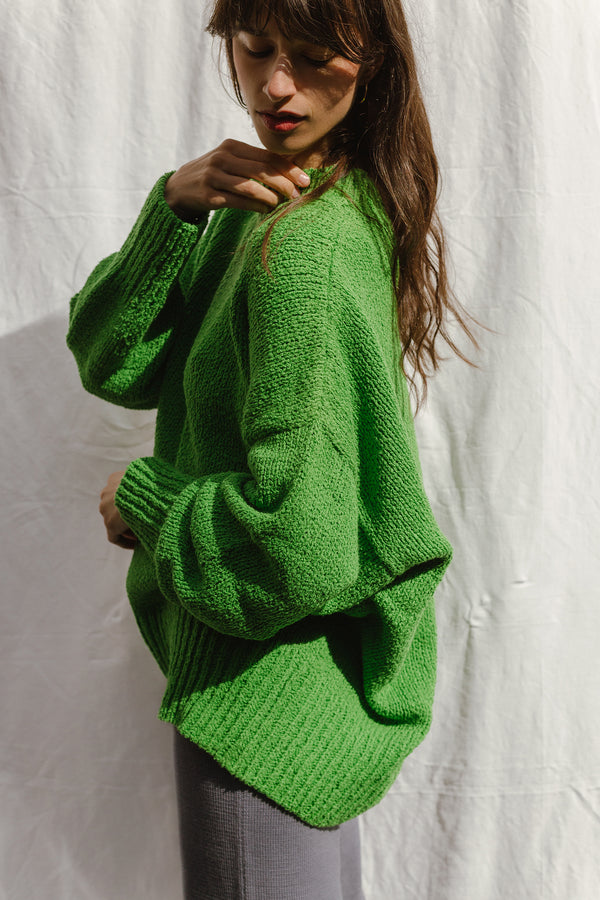LAGO jumper / organic cotton boucle / apple