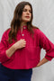 FRANKA ribbed jumper / organic cotton / frambuesa