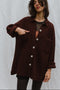 NENNA shirt / highland wool / dark cherry plum