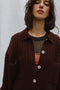 NENNA shirt / highland wool / dark cherry plum