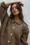 NENNA shirt / highland wool / walnut