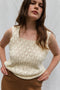 LINA vest / organic cotton / milk