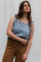 LINA vest / organic cotton / the sea