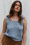 LINA vest / organic cotton / the sea