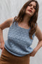 LINA vest / organic cotton / the sea