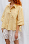 RITA shirt / indian linen / buttercup / samples / 2 sizes available