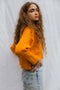 FRANKA ribbed jumper / organic cotton / kumquat
